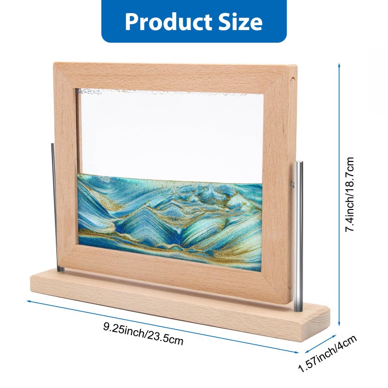 Coitak Moving Sand Art Picture, Dynamic Sand Picture, Desktop Moving Sand Art for Home Decor and Office - Image 2