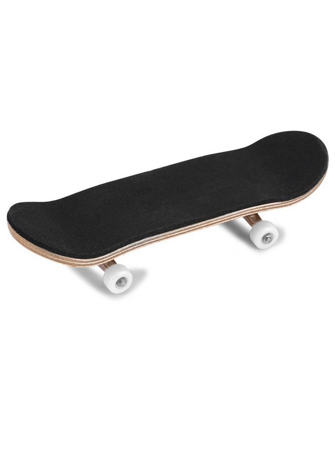 Raguso 1Pc Maple Wooden Alloy Fingerboard Finger Skateboards Mini Fingerboard with Soft Pad Bearing Wheels and Box Reduce Pressure Kids Gifts(White) - Image 1