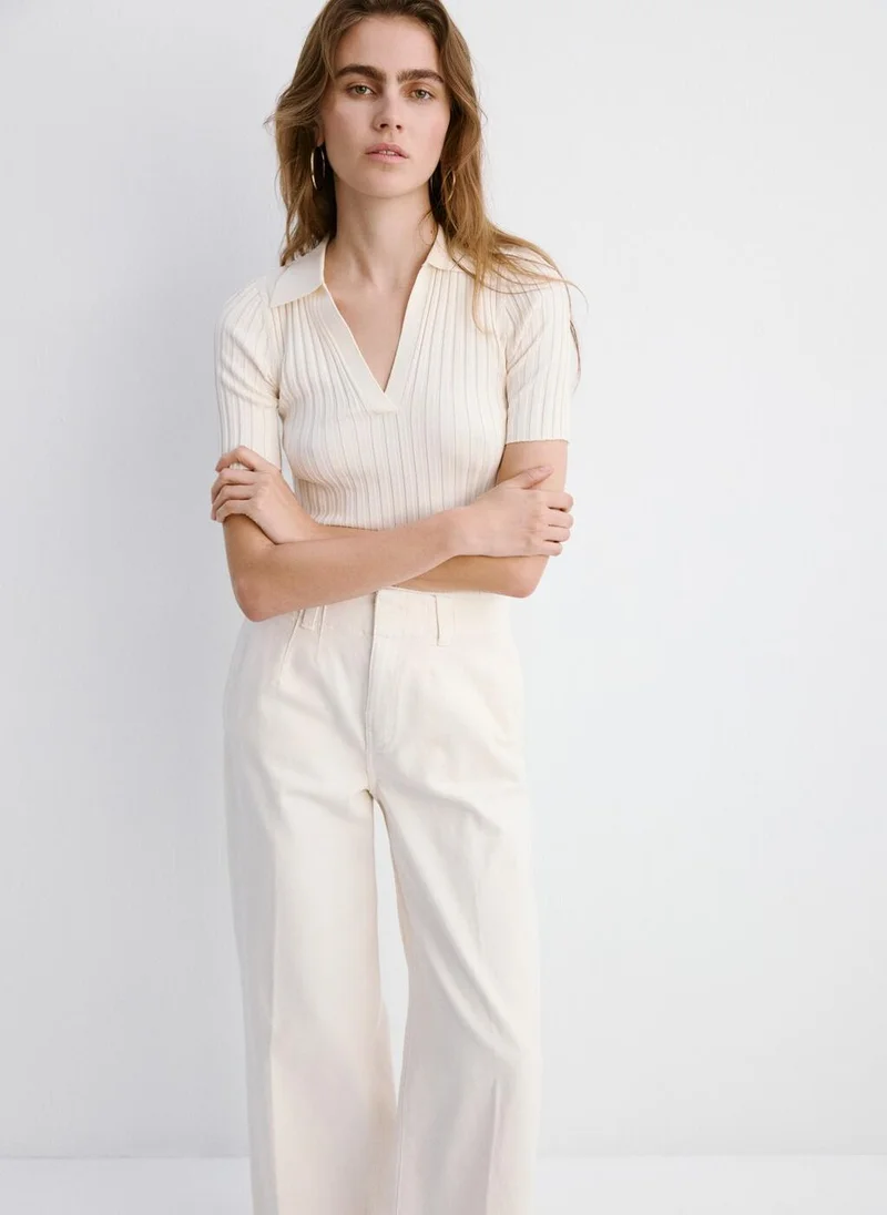 MANGO  Wide leg mid-rise jeans for Women | Best Price UAE