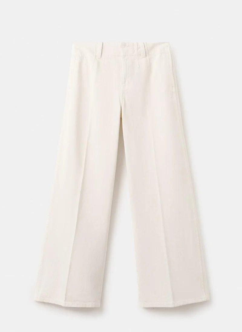 MANGO  Wide leg mid-rise jeans for Women | Best Price UAE