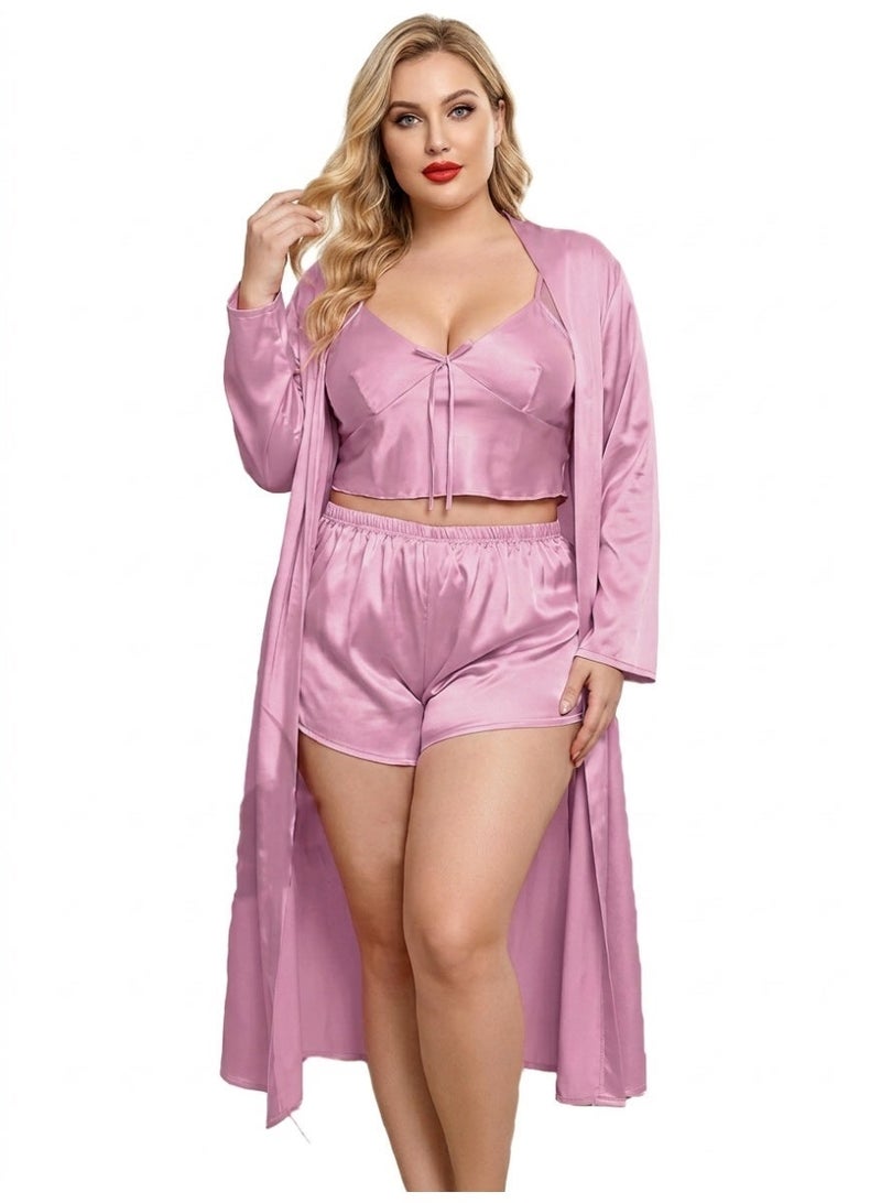 Lingerie Set Consists of 3 Pieces Model 311 , Pink