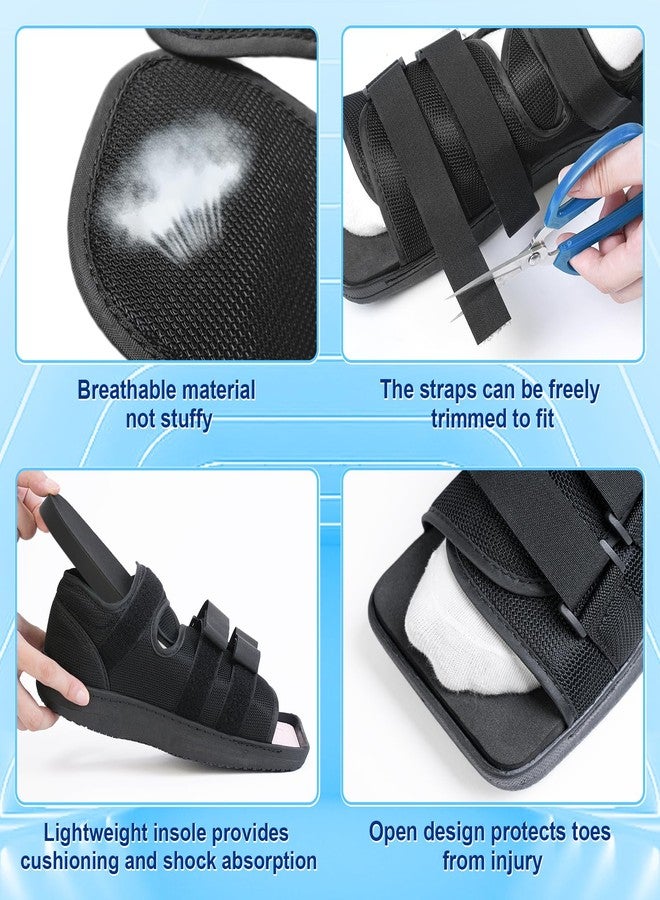 Estinko Post Op Shoe, Post Op Recovery Shoe, Adjustable Medical Walking Shoe for Post Surgery or Operation Foot Support, Broken Foot or Toe, Fracture or Ulcer, S, Male Size 6.5-8, Female Size 8-9.5 - Image 5