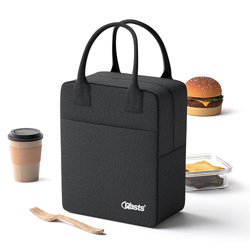 Crasts Insulated Lunch Bag Office Tiffin Bags for Men and Women, Hot & Cold Travel Lunch Box for Men, Tiffin Box & Bottles, Lunch Bag for Office, Picnic Bag (Black) - Image 1