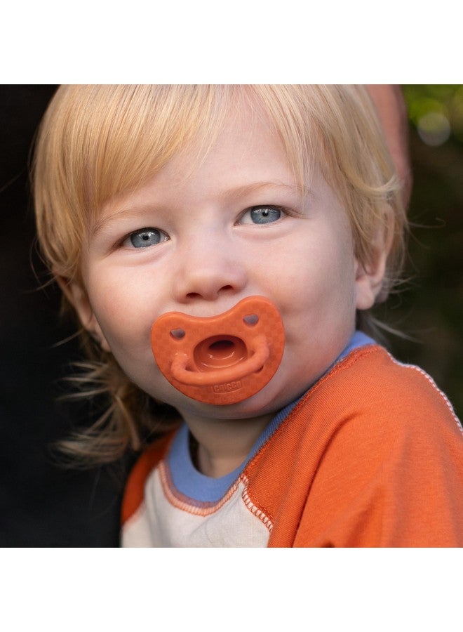 شيكو لهاية شيكو فيزيوفورما لوكس المصنوعة من السيليكون، قطعة واحدة، للأطفال من عمر ١٦ إلى ٢٤ شهرًا | غطاء أنيق مزخرف | خالية من البيسفينول أ واللاتكس | علبة تعقيم قابلة لإعادة الاستخدام | لون تيراكوتا، عبوة من قطعتين - Image 3