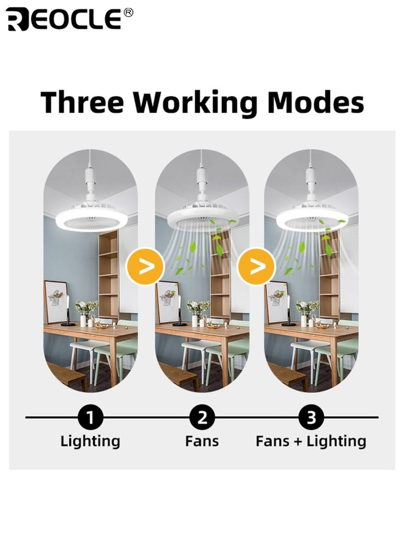 ريوكل مروحة سقف مزودة بإضاءة LED قابلة للتعديل بثلاث سرعات، تأتي مع جهاز تحكم عن بعد، بتصميم عصري نحيف، سهلة التركيب، مثالية للحمامات وغرف النوم وغرف الدراسة والمعيشة ومناطق الطعام - Image 5