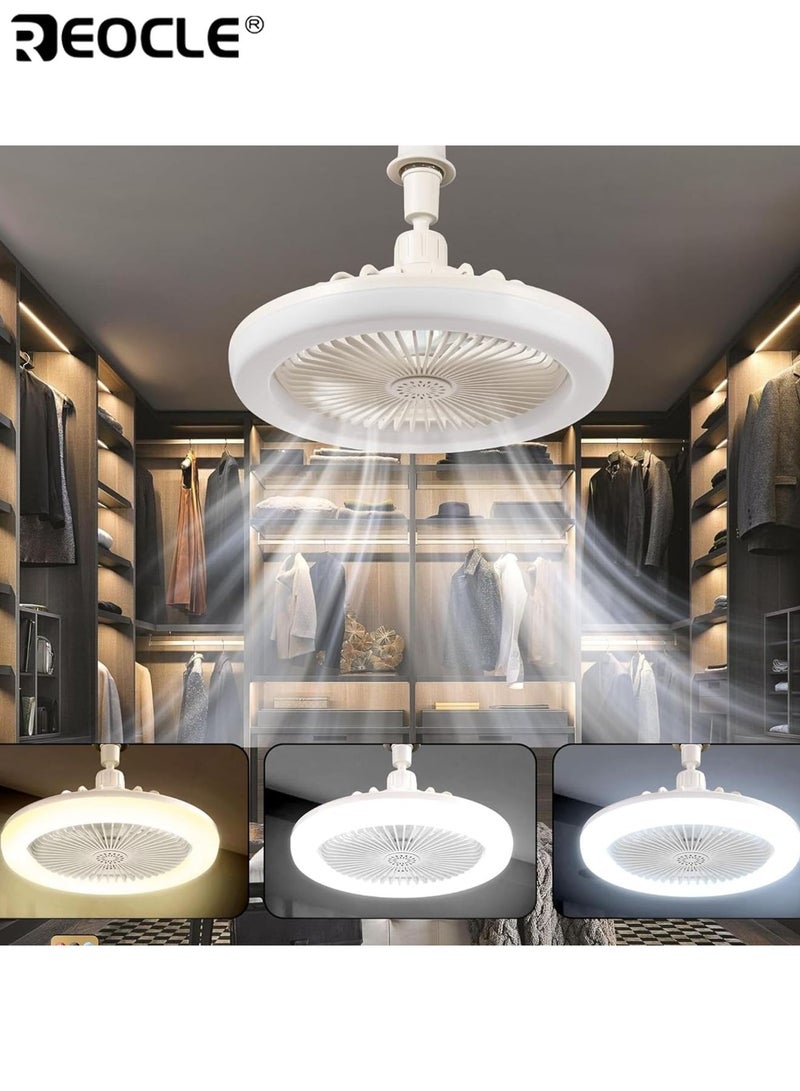 ريوكل مروحة سقف مزودة بإضاءة LED قابلة للتعديل بثلاث سرعات، تأتي مع جهاز تحكم عن بعد، بتصميم عصري نحيف، سهلة التركيب، مثالية للحمامات وغرف النوم وغرف الدراسة والمعيشة ومناطق الطعام - Image 4