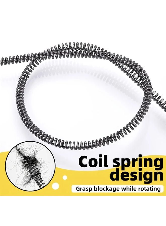 196 85 Inch 1PC All Purpose Pipe Cleaner with Integrated Head for Drain Toilet and Floor Sink - Image 5