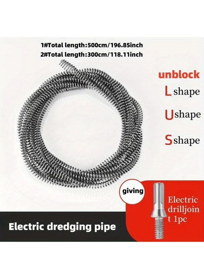 196 85 Inch 1PC All Purpose Pipe Cleaner with Integrated Head for Drain Toilet and Floor Sink - Image 3