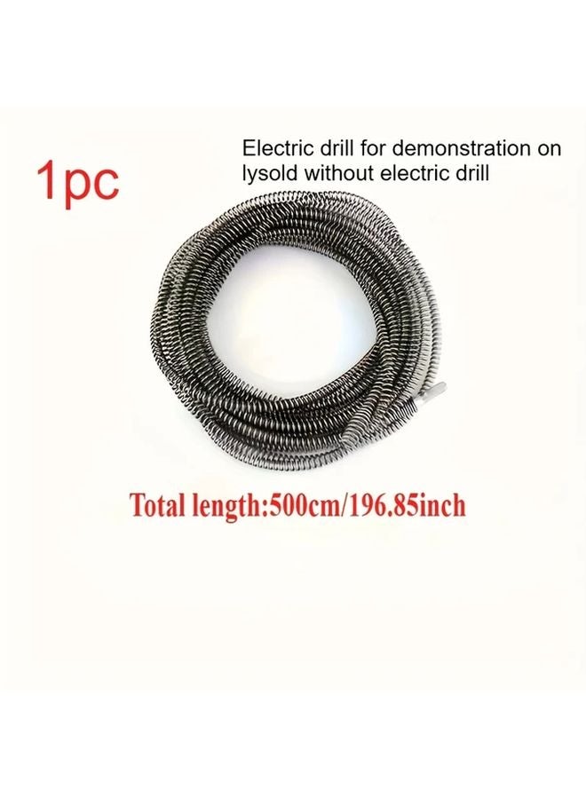 196 85 Inch 1PC All Purpose Pipe Cleaner with Integrated Head for Drain Toilet and Floor Sink - Image 1