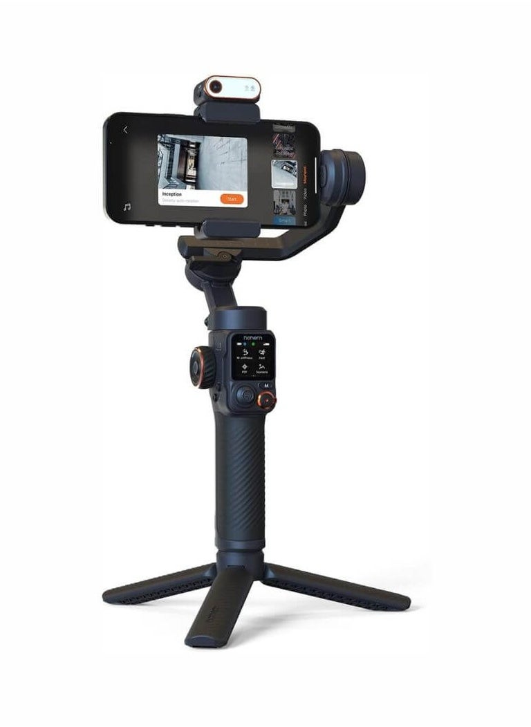 hohem - Hohem iSteady M7 Gimbal Stabilizer for Smartphone, Magnetic AI Tracker Fill Light, Detachable Touchscreen Remote Controller, Built-in Extension Rod, 500g Payload Gimbal Stabilizer for iPhone Android - Image 1