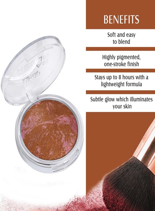 Glam 21 Glam21 Baked Blusher | Highly Pigmented Formula| Long-lasting, Illuminating Texture| For All Skin Types| 6 gm | Shade-07 - Image 4