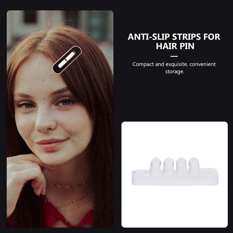 100 Pcs Hair Clip Anti- Strips Silicone Anti- Strips DIY Hair Pin Accessories - Image 2