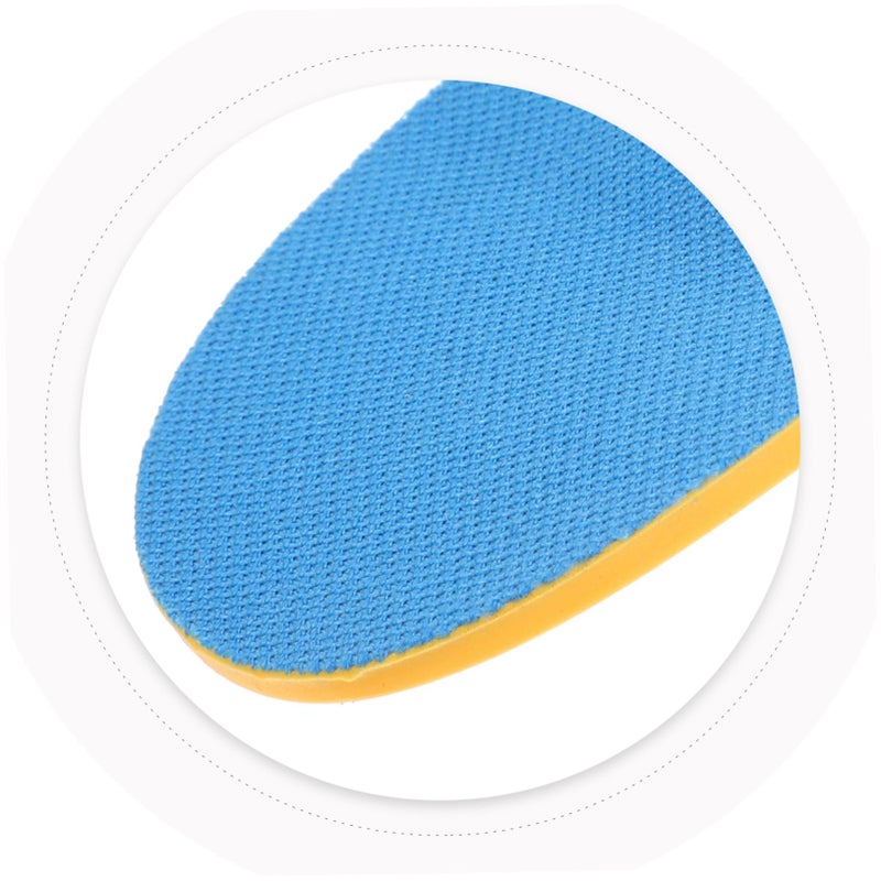 Arch Support Insoles For Kids Mesh Yellow Size 4 Comfortable Cushion Pads Healthy Walking Foot Alignment - Image 5