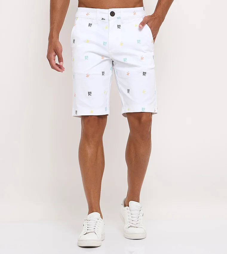 Printed Slim Fit Shorts