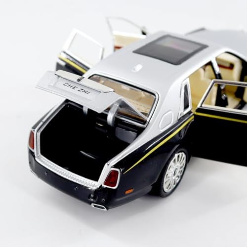 Awestuffs 1:32 Scale Model Car Exclusive Alloy Metal Pull Back Die-cast Toy with Openable Doors & Light Music for Gifts and Décor (Rolls Royce Phantom) - Image 5