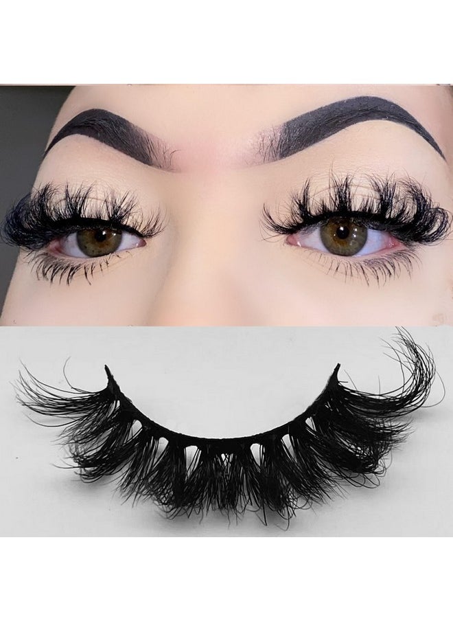 Miss Kiss 5D Mink Lashes Russian D Curl Lash Fluffy Volume Style False Eyelash Soft Natural Look Cat Eyelashes 1 Pair 18Mm  - Image 1