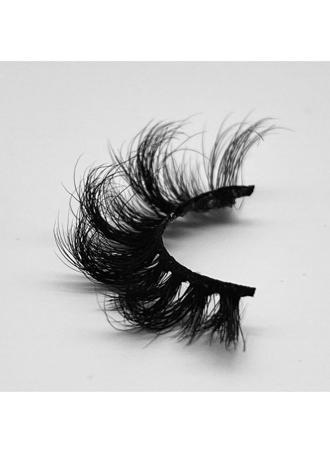 Miss Kiss 5D Mink Lashes Russian D Curl Lash Fluffy Volume Style False Eyelash Soft Natural Look Cat Eyelashes 1 Pair 18Mm  - Image 4