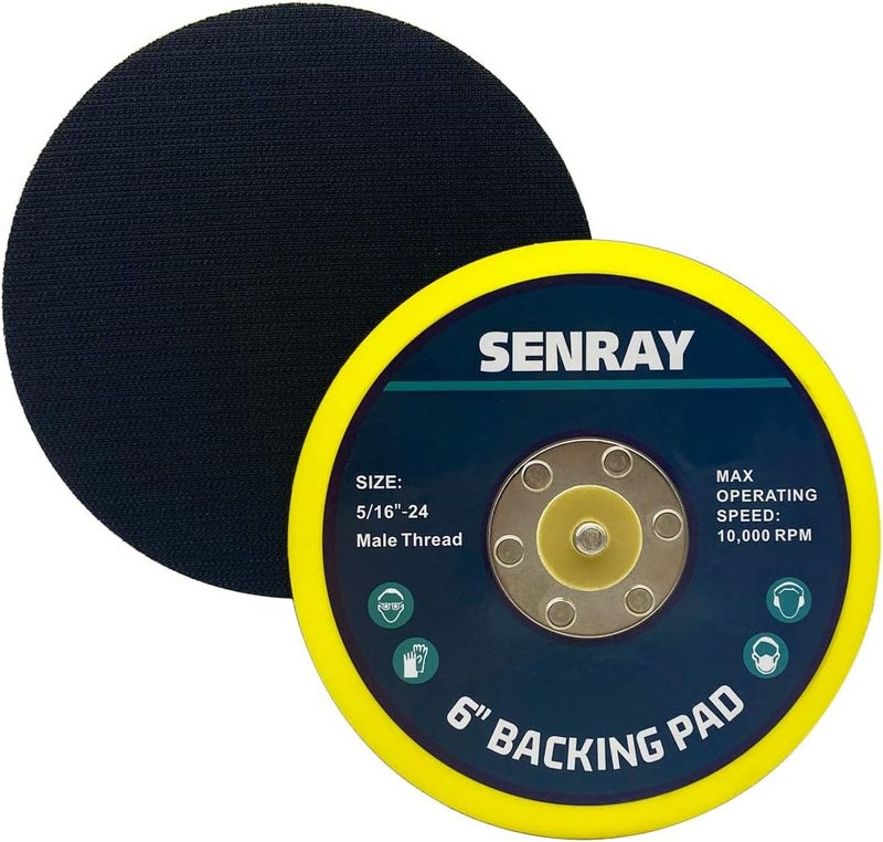 Senray 6 Inch Dual-Action Backing Pad Set - Image 1