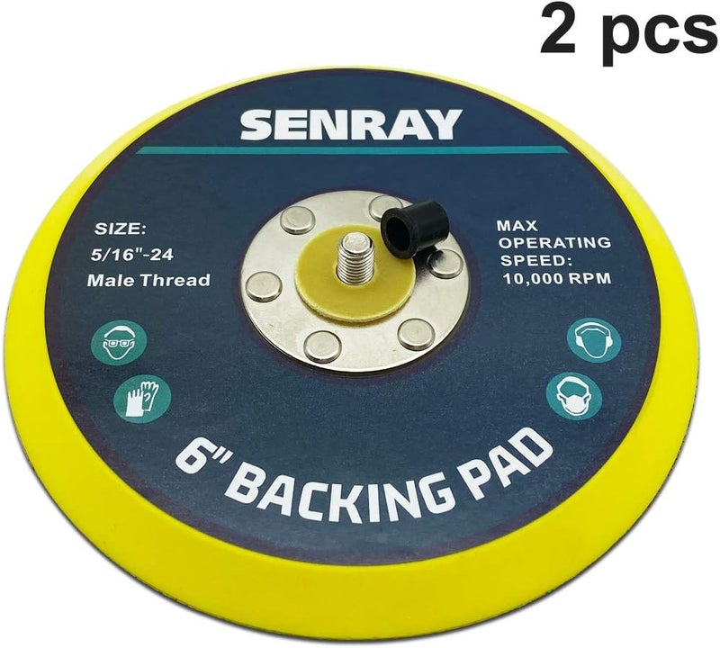 Senray 6 Inch Dual-Action Backing Pad Set - Image 3