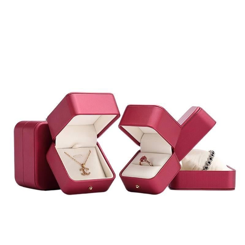 PU Leather Jewelry Organizer in Leather for Rings Necklaces and Bracelets EB017 EB09001 Multicolour Lockable - Image 4