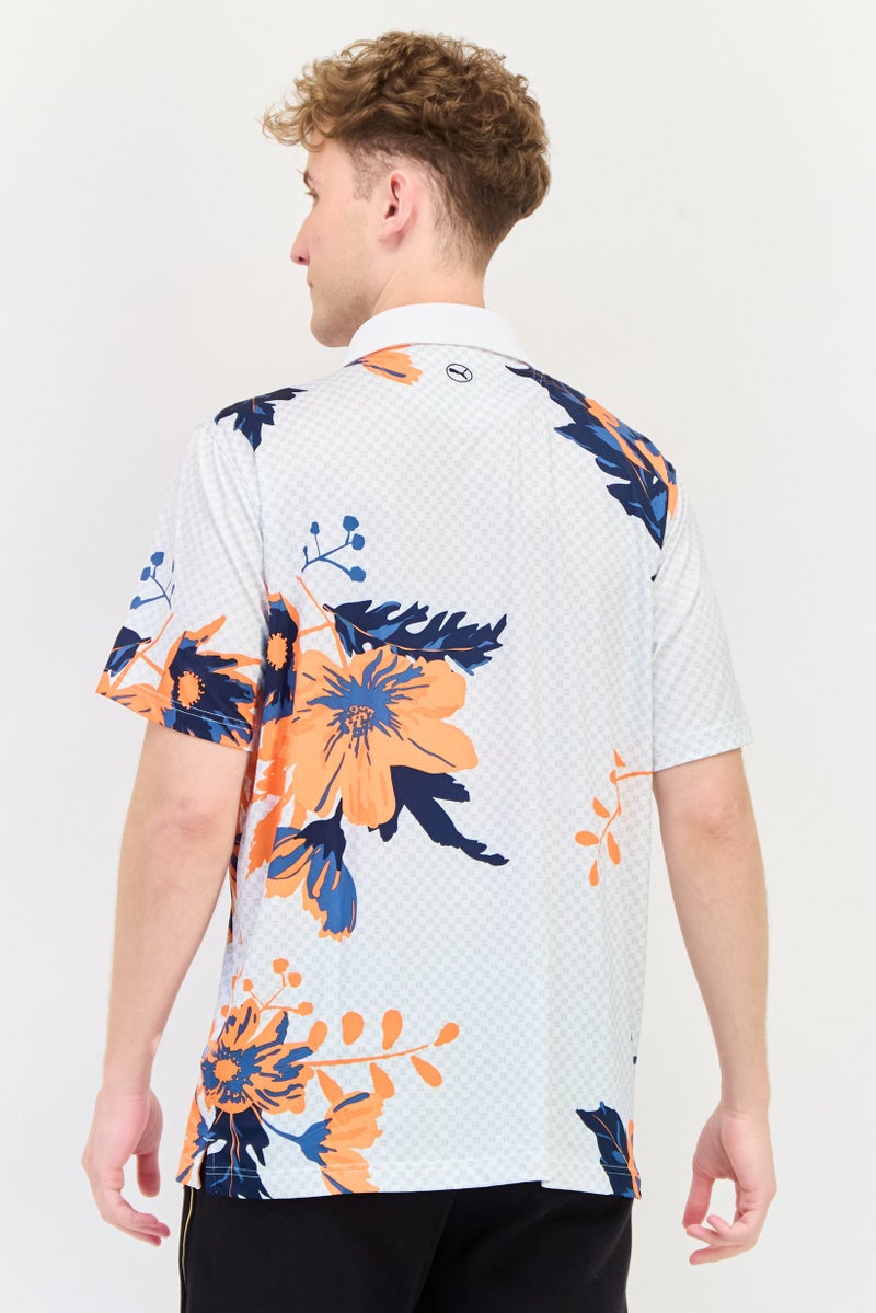 PUMA Men Sportswear Fit Short Sleeves Golf Polo Shirt, Multicolor - Image 3