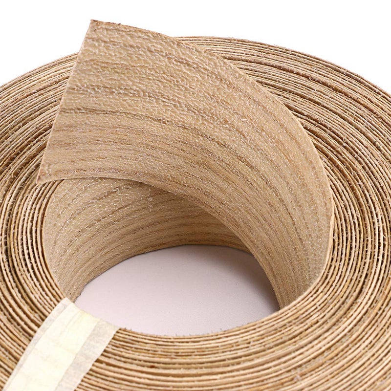 Skelang شريط حافة خشب البلوط الأحمر 3/4" × 50' لاصق مسبقًا قابل للطي مع لاصق ذوبان ساخن - Image 4