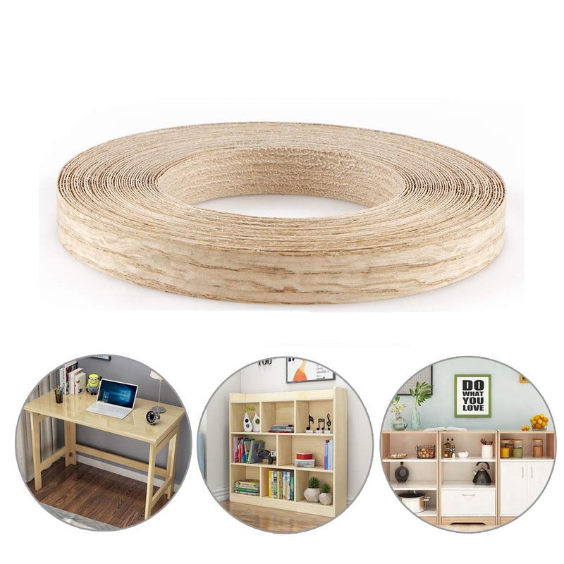 Skelang شريط حافة خشب البلوط الأحمر 3/4" × 50' لاصق مسبقًا قابل للطي مع لاصق ذوبان ساخن - Image 5