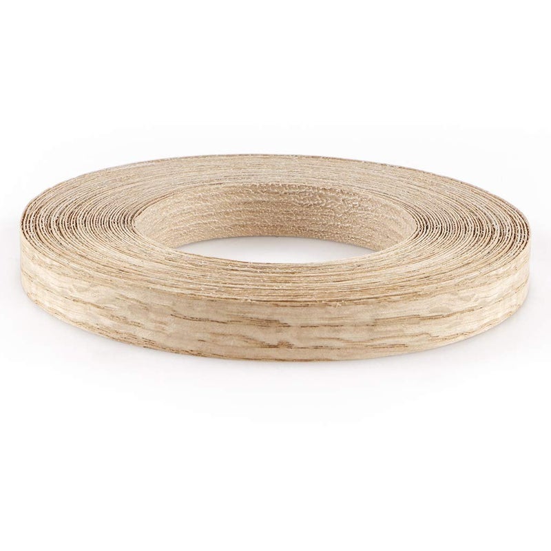 Skelang شريط حافة خشب البلوط الأحمر 3/4" × 50' لاصق مسبقًا قابل للطي مع لاصق ذوبان ساخن - Image 1