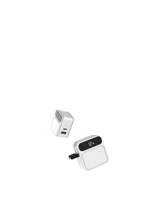 A835 PDPlus QC FAST CHARGER-EU PIN Plus TYPE-C CABLE - White