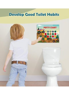 Dominy Potty Training Chart for Toddler, Potty Chart for Boys with Stickers, Sticker Chart for Kids Potty Training, Reward Sticker Chart for Preschool Boys Girls Kids  - Image 5