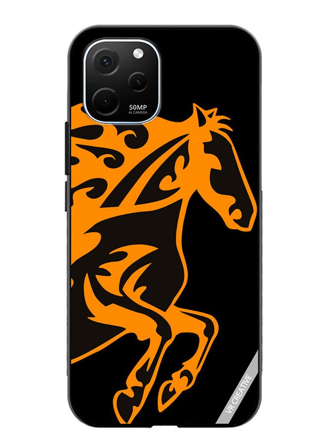 VR CREATIVE Protective Case Cover For Huawei Enjoy 50z Horse Flame Design Multicolour - Image 1