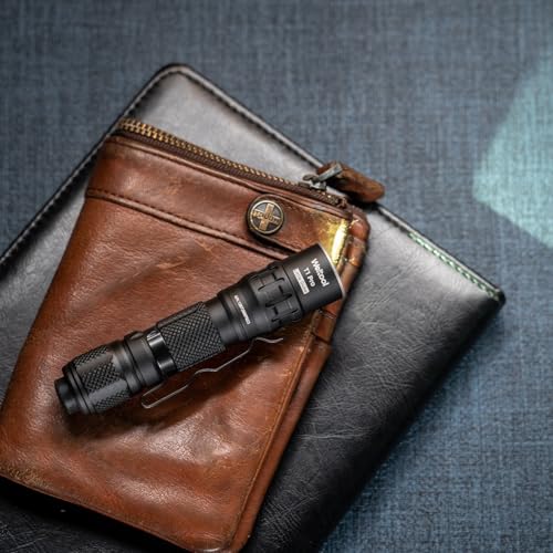 Weltool T1 Pro Mini Flashlight with Pocket Clip,Throwing Distance 313 Meters, 24,500 Candela for EDC,Hiking,Camping,Emergency Lighting (Black) - Image 3