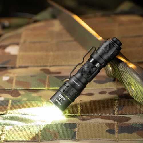 Weltool T1 Pro Mini Flashlight with Pocket Clip,Throwing Distance 313 Meters, 24,500 Candela for EDC,Hiking,Camping,Emergency Lighting (Black) - Image 5