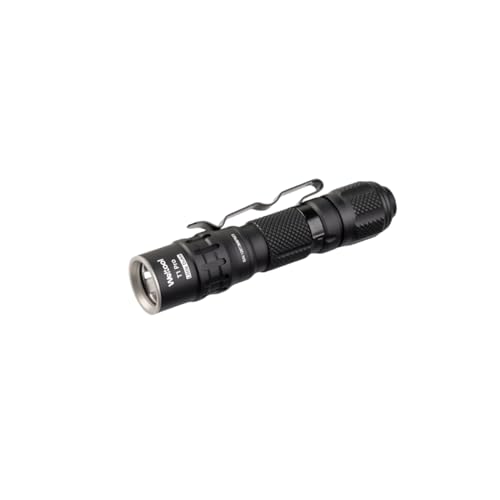 Weltool T1 Pro Mini Flashlight with Pocket Clip,Throwing Distance 313 Meters, 24,500 Candela for EDC,Hiking,Camping,Emergency Lighting (Black) - Image 1