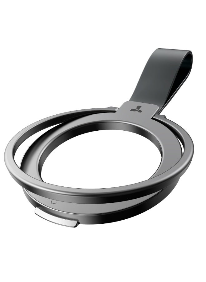 حامل هاتف مغناطيسي قابل للتعديل 2024، متوافق مع حلقات PopSockets MagSafe القابلة للإزالة، لجهاز iPhone 16، 15، 14، 13، 12 11 Pro/Max/Mini، Samsung Galaxy، Google (أسود)، حلقة Ostand - Image 2