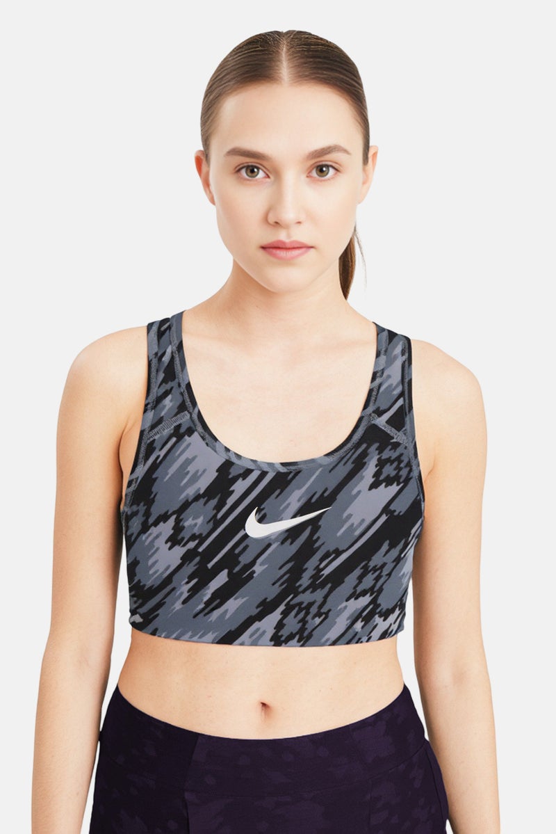 Nike Women Sportswear Fit Camouflage Non Padded Sports Bra, Multicolor - Image 1