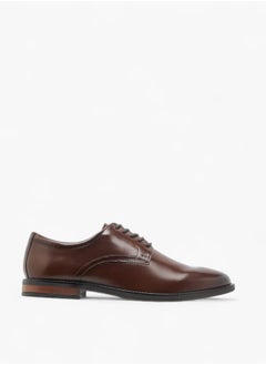 DUCHINI Mens Solid Lace-Up Derby Shoes  - Image 3