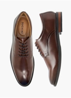 DUCHINI Mens Solid Lace-Up Derby Shoes  - Image 2