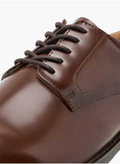 DUCHINI Mens Solid Lace-Up Derby Shoes  - Image 4