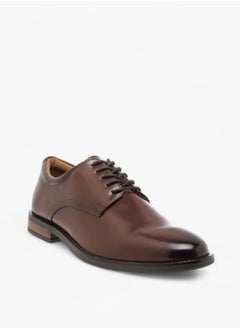 DUCHINI Mens Solid Lace-Up Derby Shoes  - Image 1