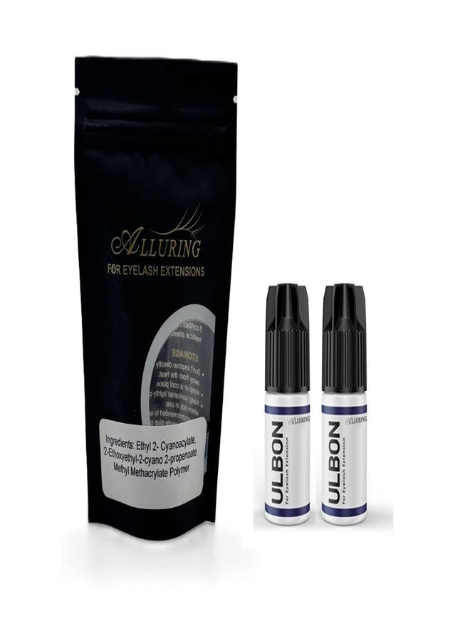 Alluring Qty: 2 Alluring Ulbon Strong Eyelash Extension Glue Adhesive Strong Long Lasting Size 5ml - Image 2