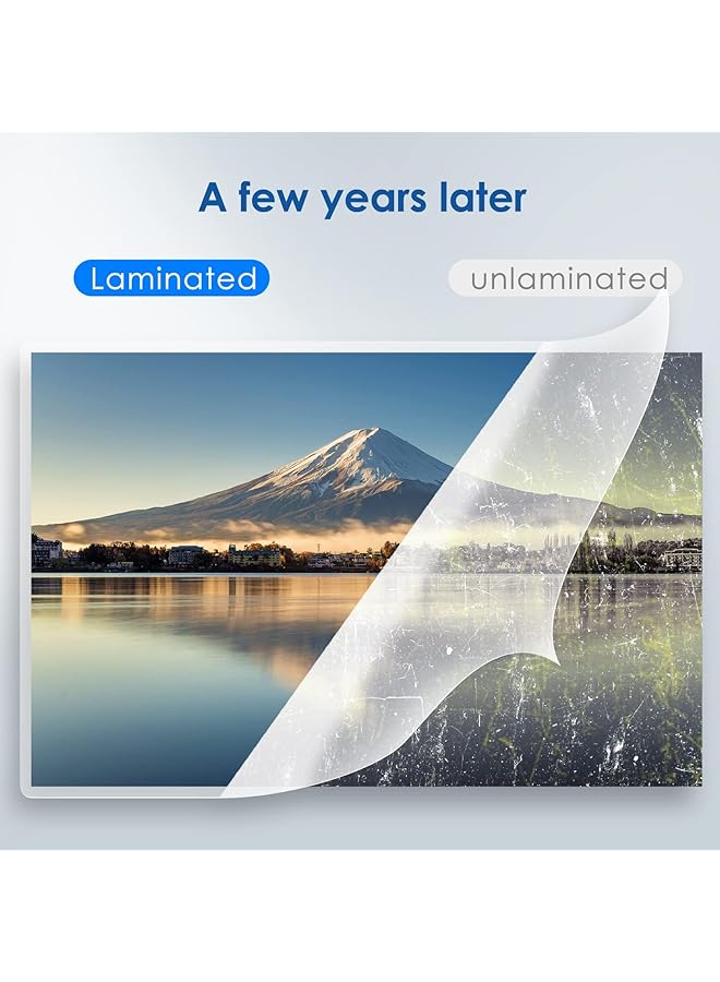 إيروريكس آلة تغليف حراري بحجم A4 مع 30 كيس تغليف، آلة تغليف 4 في 1 مع قاطع ورق وزاوية مستديرة للاستخدام المنزلي والمكتب والمدرسة، مقاس 9 بوصات - Image 4