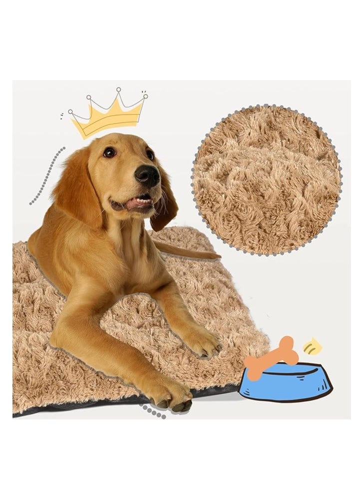 Moro Moro Soft Plush Fur & Plastic Dog Mattress – Cozy, Warm & Non-Slip Pet Bed  - Image 3