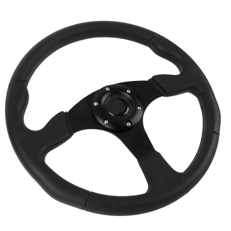 Car Racing Steering Wheel 14 Inch PU Leather - Universal Fitment with Aluminum Frame for Most Vehicles - Image 4