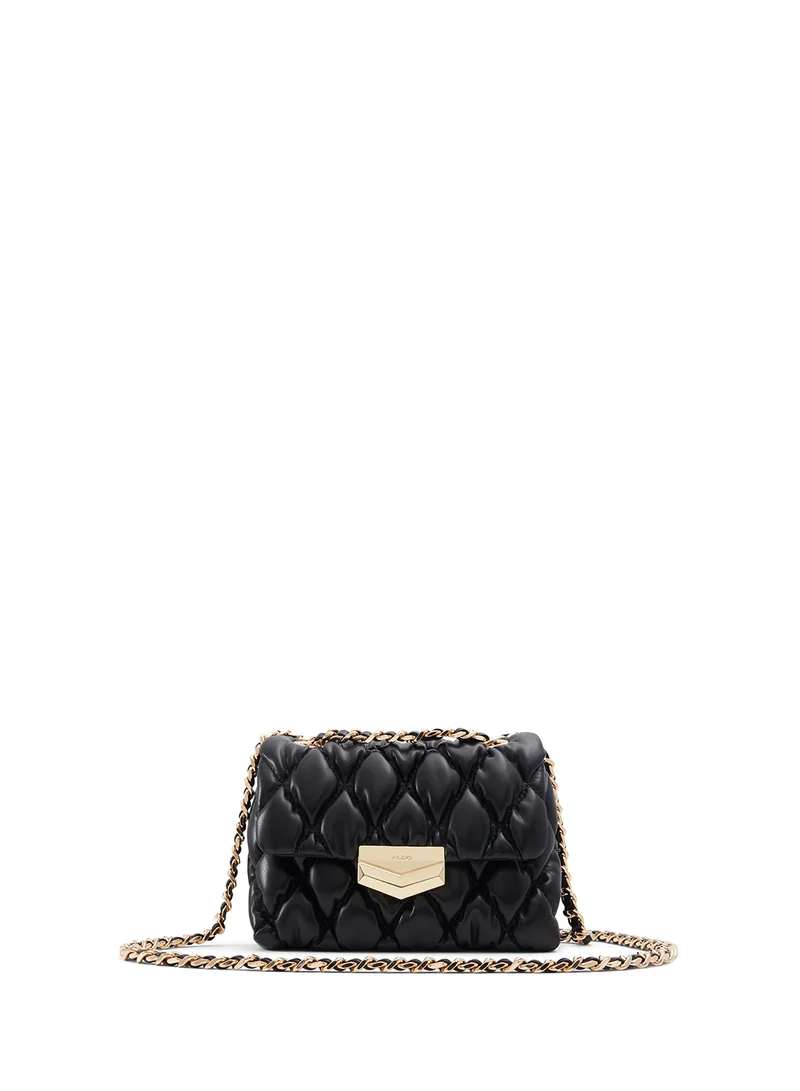 ALDO Quilted Flap Over Chain Detail Crossbody