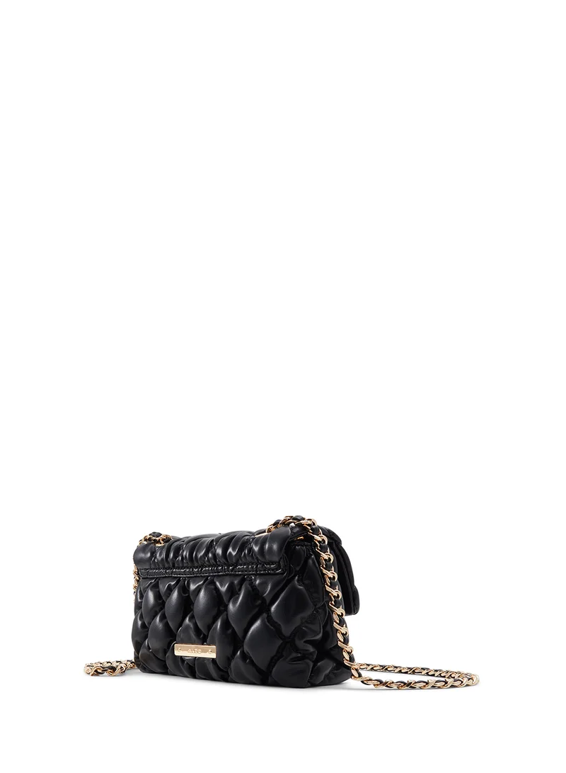 ALDO Quilted Flap Over Chain Detail Crossbody