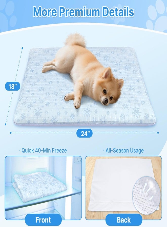 Atsuwell Dog Cooling Mat for Medium Dogs, 2" Thickened Foam Cooling Pad for Dogs with Gel Layer & Waterproof Cover, Orthopedic Joint Support Cool Dog Bed for Summer Relief - Image 5