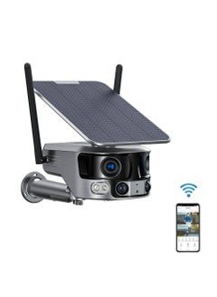 Crony كاميرا تعمل بالطاقة الشمسية Y6-Wifi-4K-8MP-4X بزاوية عريضة 180 درجة مع لوحة شمسية 6 وات كاميرا تعمل بالطاقة الشمسية بزاوية عريضة 180 درجة مع لوحة شمسية 6 وات  - Image 1