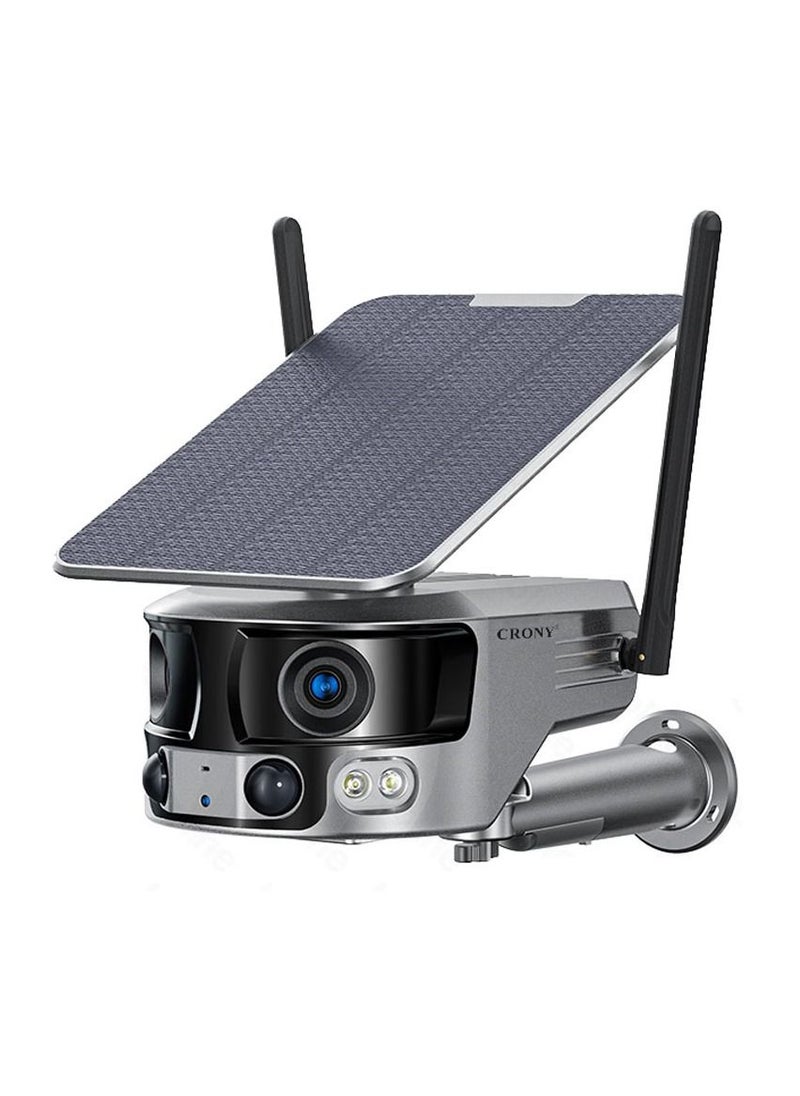 Crony - كاميرا تعمل بالطاقة الشمسية Y6-Wifi-4K-8MP-4X بزاوية عريضة 180 درجة مع لوحة شمسية 6 وات كاميرا تعمل بالطاقة الشمسية بزاوية عريضة 180 درجة مع لوحة شمسية 6 وات - Image 1