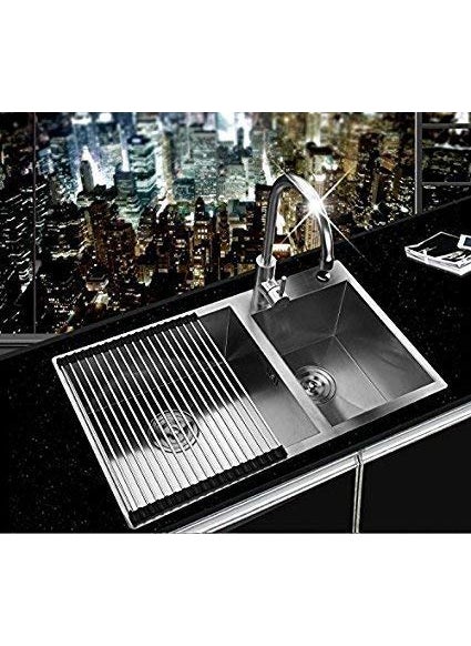Hari - Hari Stainless Steel Dish Drying Rack Roll Up Foldable Over The Sink Dish Drainer - Image 1